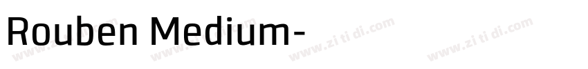 Rouben Medium字体转换